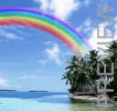Rainbow on Desert Island